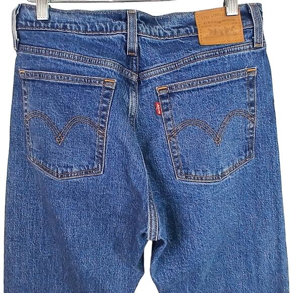 Levi's SZ 28/26 Premium Denim Wedgie Straight Jeans 34964-0080  Jive Stonewash - Picture 4 of 6